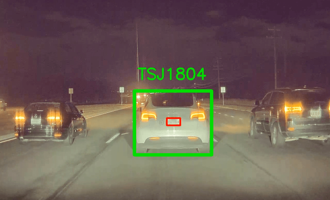 License plate demo